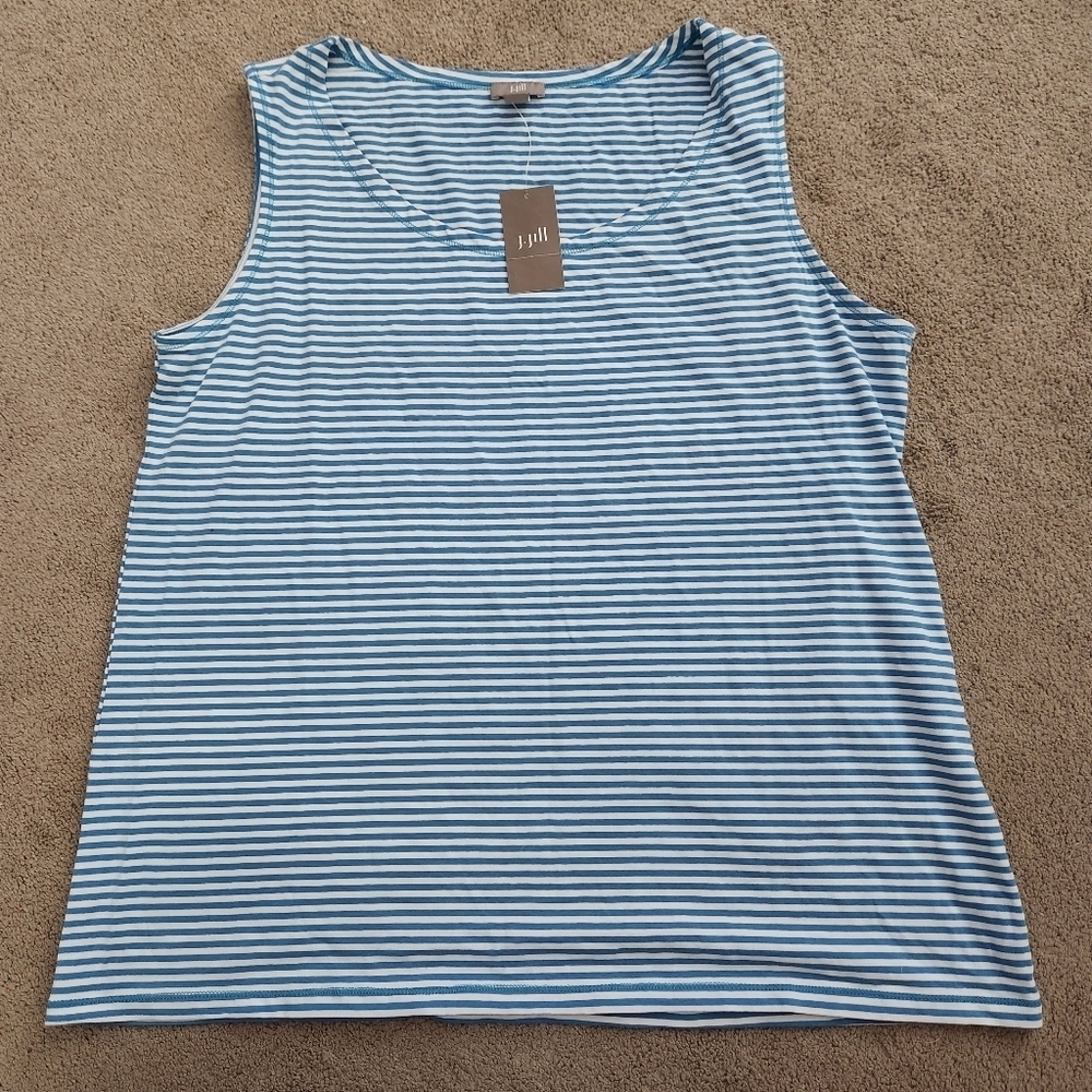 J Jill Basic Striped Tank Top - Picture 8 of 11